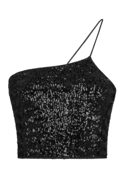 Paillettes Top Black