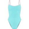 Pamela Swim Contrast Aqua/Bubblegum