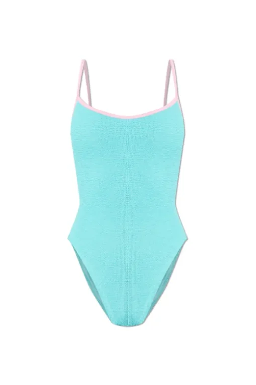 Pamela Swim Contrast Aqua/Bubblegum