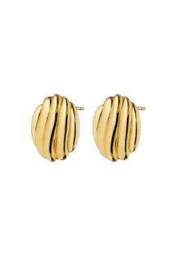 Paulina Wave Earrings Gold
