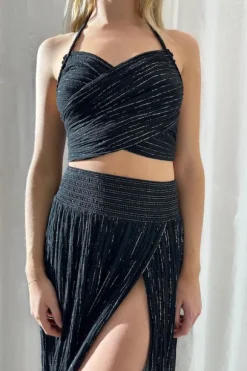 Penelope Top Black/Gold