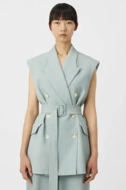 Percival Vest Blue Marle