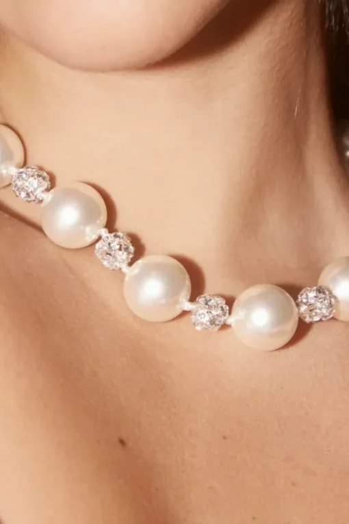 Pills 'n Pearls Necklace Silver