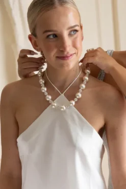 Pills 'n Pearls Necklace Silver