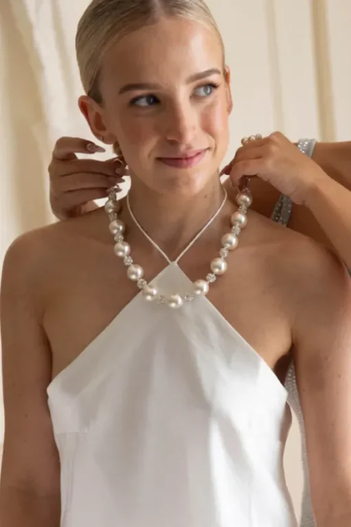 Pills 'n Pearls Necklace Silver