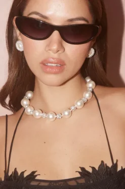 Pills 'n Pearls Necklace Silver