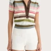 Sable Polo Shirt Meleu Stripe Multi