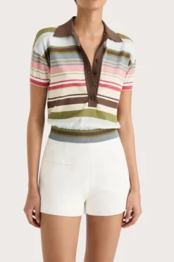 Sable Polo Shirt Meleu Stripe Multi