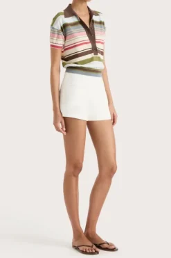 Sable Polo Shirt Meleu Stripe Multi