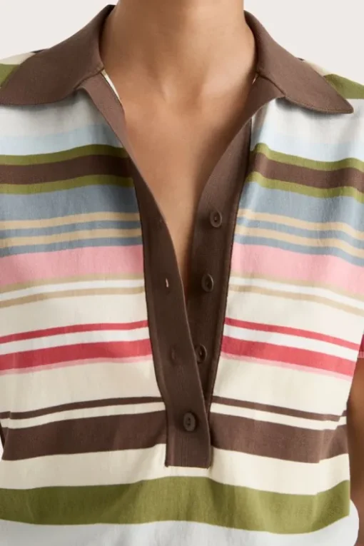 Sable Polo Shirt Meleu Stripe Multi