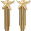Shooting Star Gold Earrings