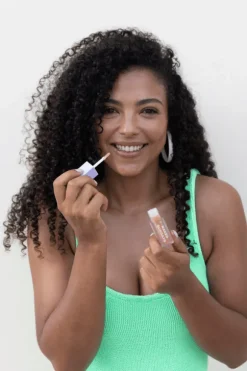 SPF50 Glow + Go Lip Oil in Salted Caramel