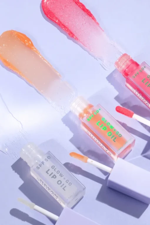 SPF50 Glow + Go Lip Oil in Salted Caramel