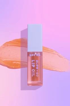 SPF50 Glow + Go Lip Oil in Salted Caramel
