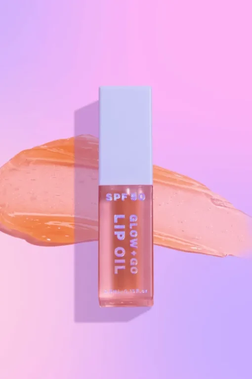 SPF50 Glow + Go Lip Oil in Salted Caramel