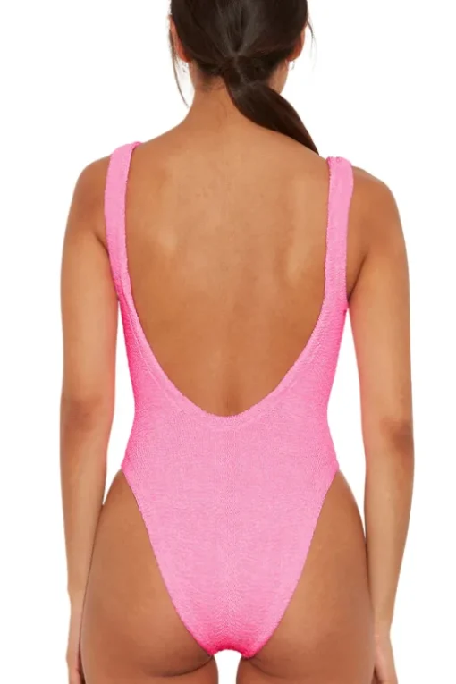 Square Neck Swim Candy Pink