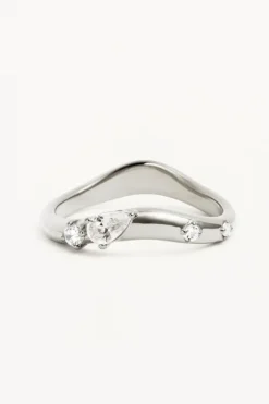 Sterling Silver Chasing Tides Ring