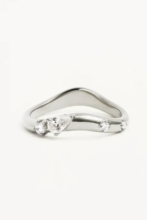 Sterling Silver Chasing Tides Ring