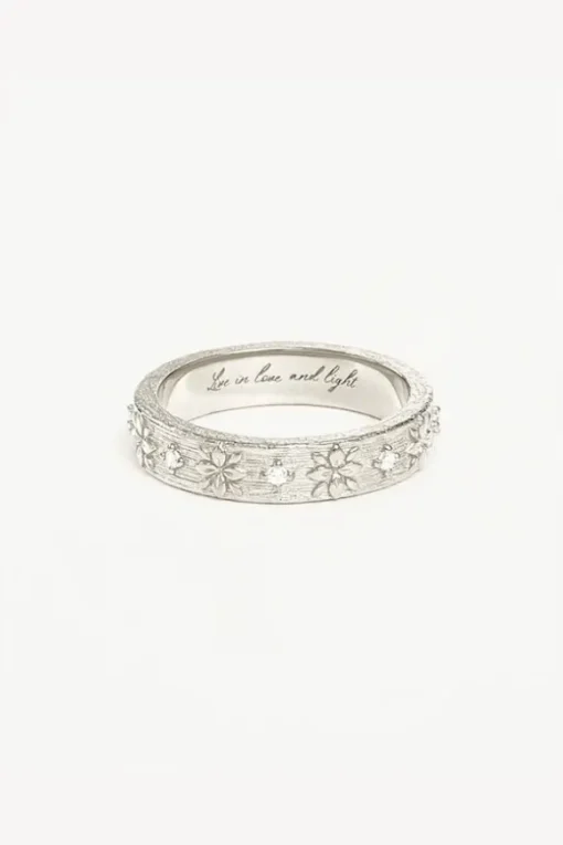 Sterling Silver Live In Grace Ring