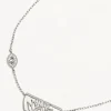 Sterling Silver Vermeil Eye of Peace Lotus Necklace
