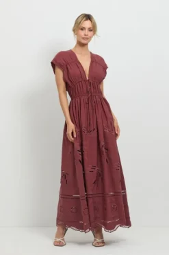 Sunrise Spirit Midi Dress Earth