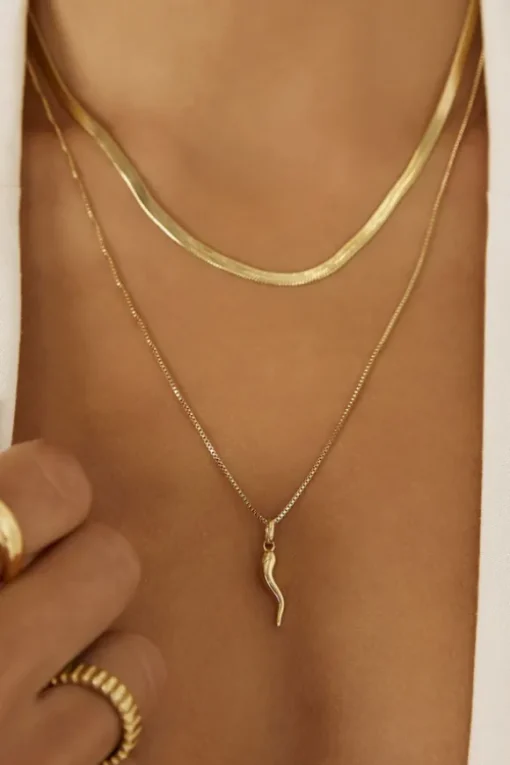 Sylvia Gold Snake Chain Necklace