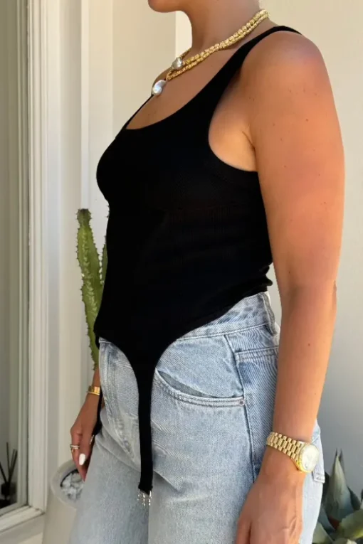 Teddy Corset Tank Black