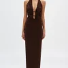The Celine Mesh Dress Espresso