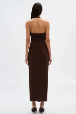 The Celine Mesh Dress Espresso