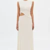 The Sierra Jersey Gown Ivory