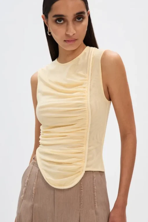 The 'Sierra' Mesh Top Butter