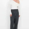 Tillie Drape Top White