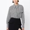 Tudor Shirt Black/White Stripe