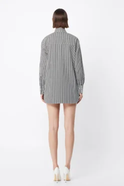 Tudor Shirt Black/White Stripe