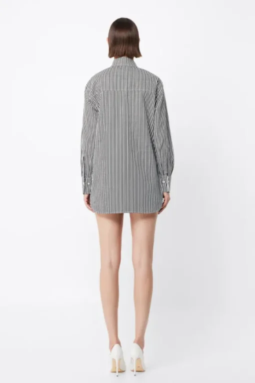 Tudor Shirt Black/White Stripe
