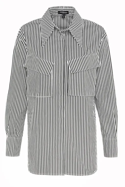 Tudor Shirt Black/White Stripe