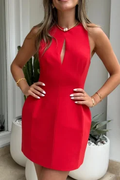 Vista Mini Dress Scarlet