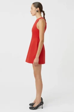 Vista Mini Dress Scarlet