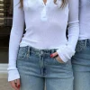 Xavier Button Top White