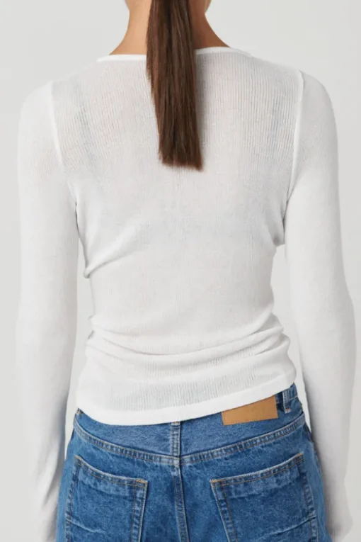 Xavier Button Top White